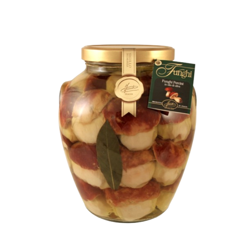 Funghi Porcini Interi Testa Rossa 3kg - Inaudi